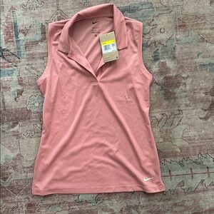 NWT: Nike Rose Sleeveless Polo Top